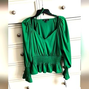 V-neck Smocked Blouse~NWT